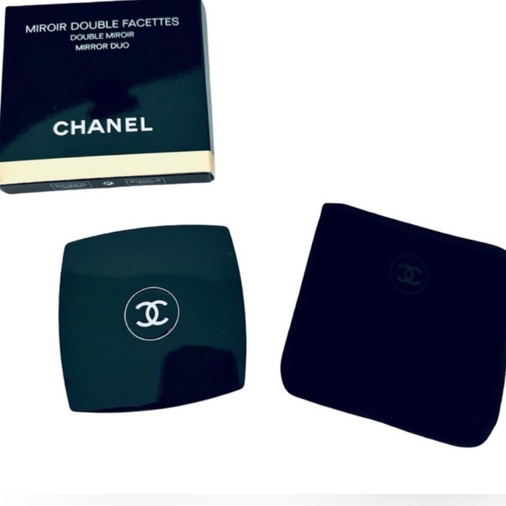 Chanel Black Double Facettes Mirror with Dust Bag. New in Chanel Box. - Picture 6 of 6